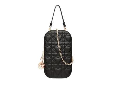 Dior Amour Lady Phone Holder Cannage Lambskin "Black"