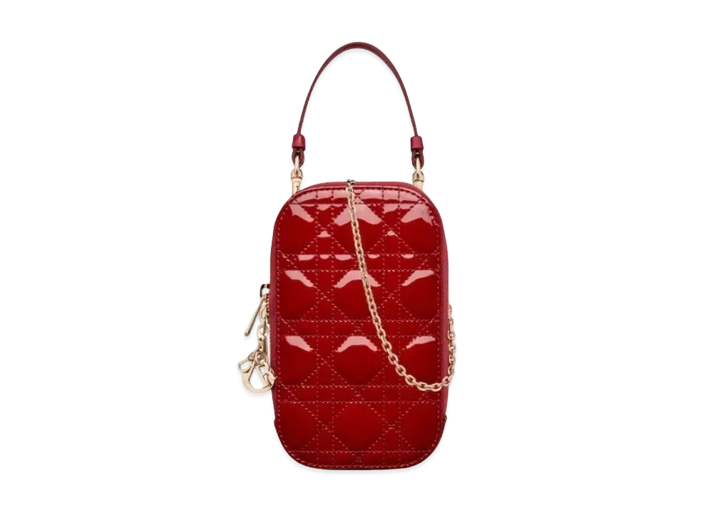 ディオール レディー ディオール フォン ホルダー "レッド" S0872OVRB_M323