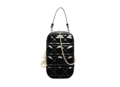 Dior Lady Dior Phone Holder "Black"
