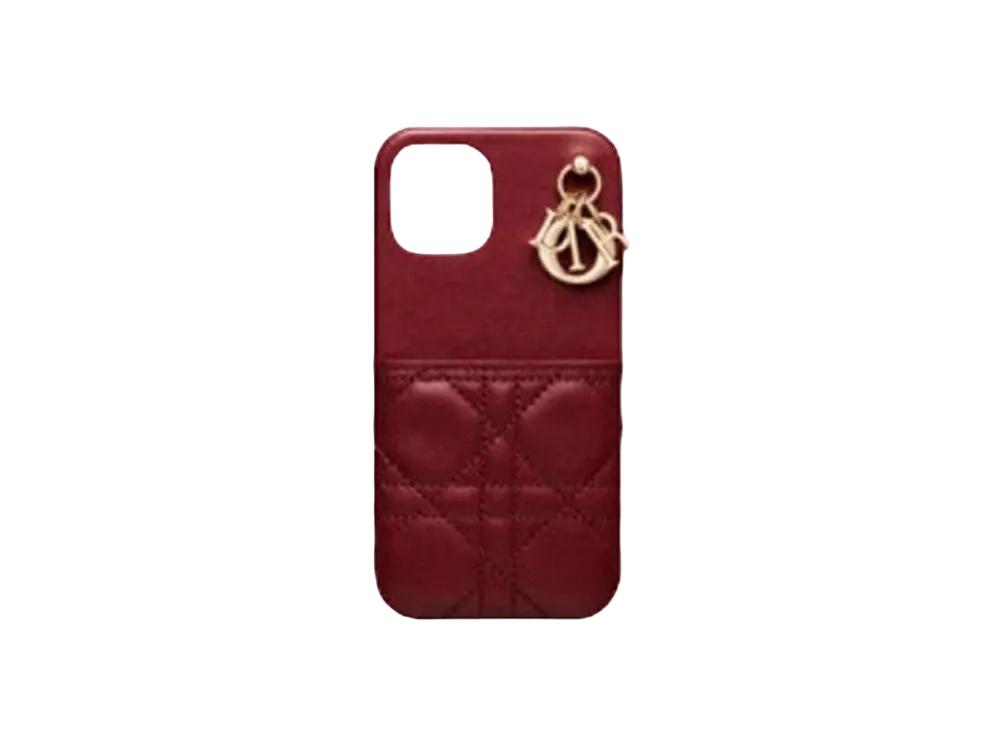 Dior Lady Dior Cover For Iphone 12 And 12 Pro "Red"