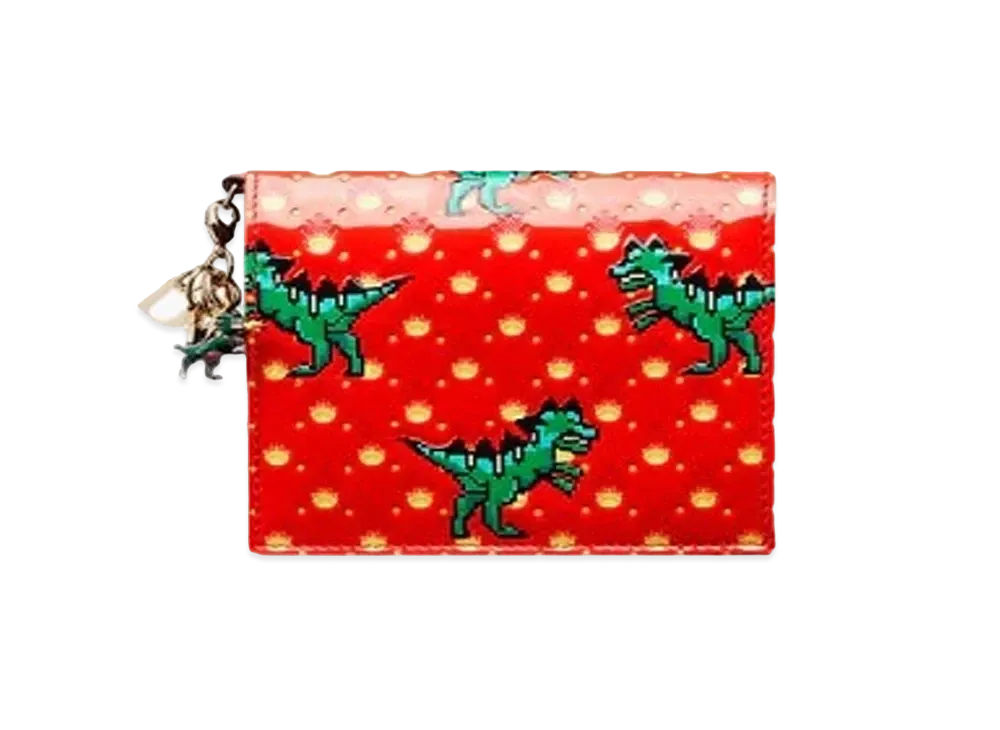 Dior Mini Lady Dior Wallet "Red"