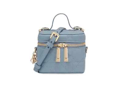 Dior Micro Lady Dior Vanity Case "Blue"