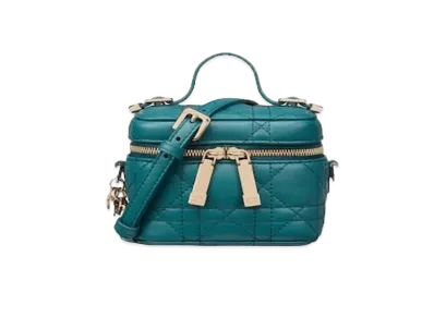 Dior Micro Lady Dior Vanity Case "Blue"