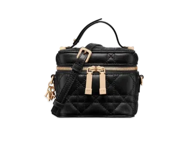 Dior Lady Micro Vanity Case Cannage Lambskin "Black"