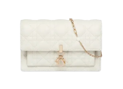 Dior Lady Chain Pouch Latte Cannage Lambskin "Latte"