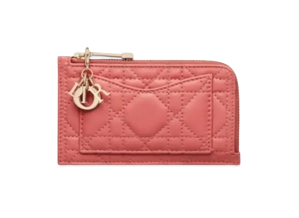 Dior Card Holder "Coral Pink"
