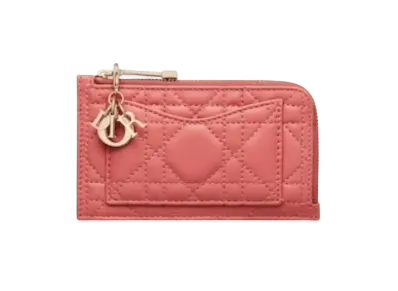 Dior Card Holder "Coral Pink"