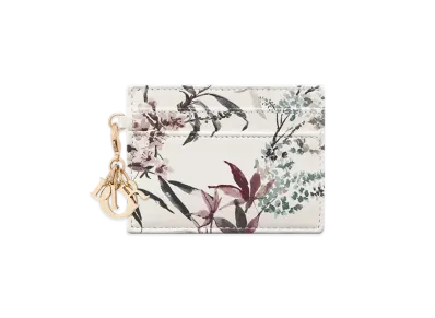 Dior Lady Dior Freesia Card Holder Millefiori Printed Lambskin "Multicolor"