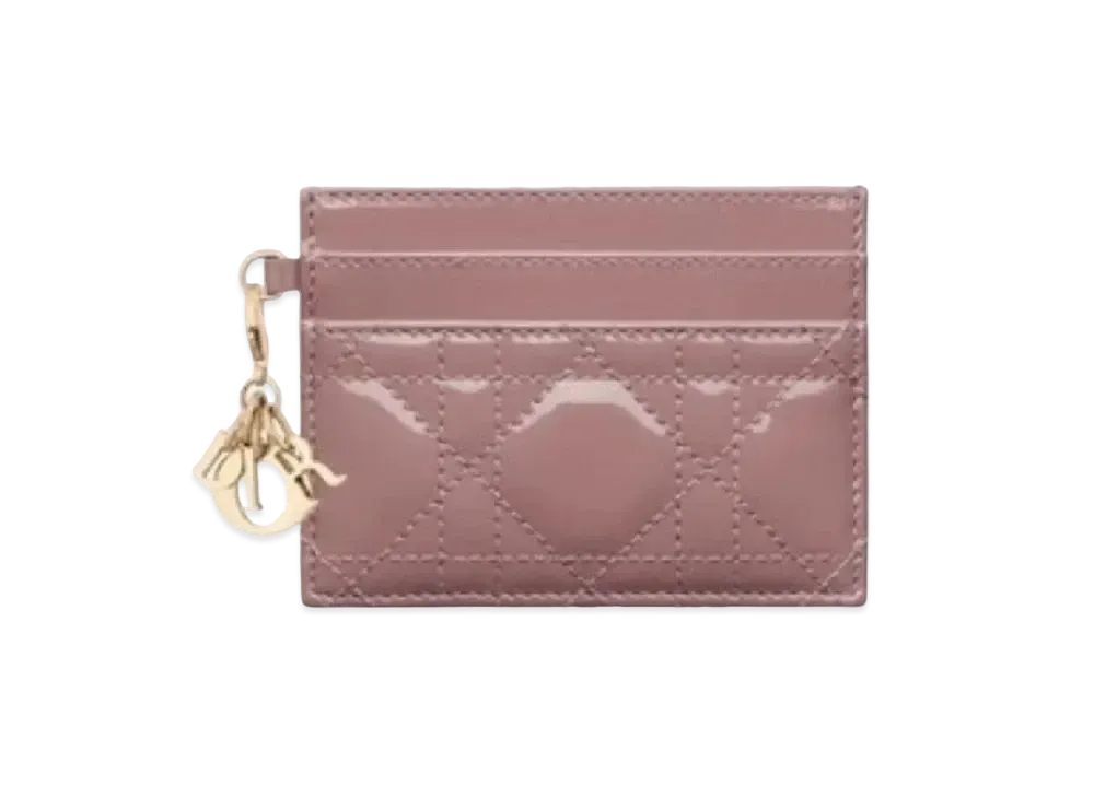 Dior 5 Compartment Card Holder "Pionie Pink"