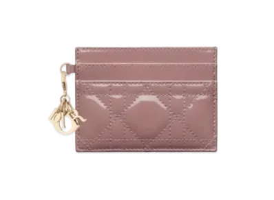 Dior 5 Compartment Card Holder "Pionie Pink"