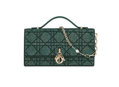 Dior Miss Mini Bag Micropearl "Pine Green"