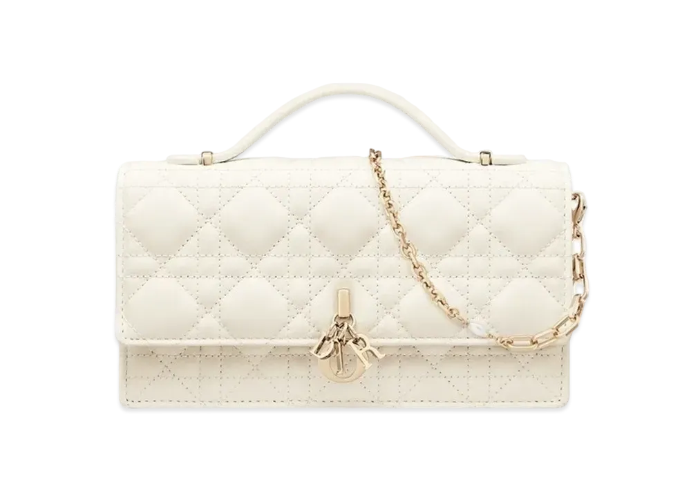 Dior Miss Dior Mini Bag Cannage Lambskin "Latte"