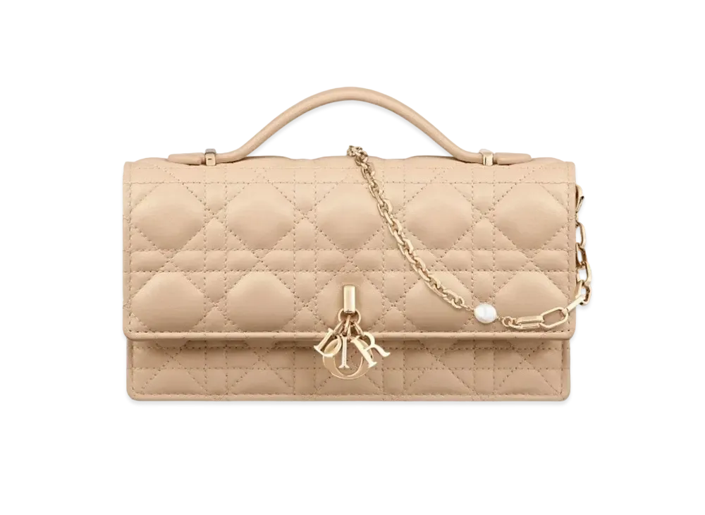 Dior Miss Dior Mini Bag Cannage Lambskin "Sand"