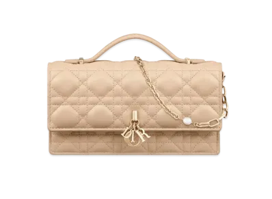 Dior Miss Dior Mini Bag Cannage Lambskin "Sand"