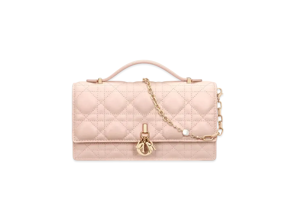 Dior My Dior Mini Bag Cannage Lambskin "Powder Pink"