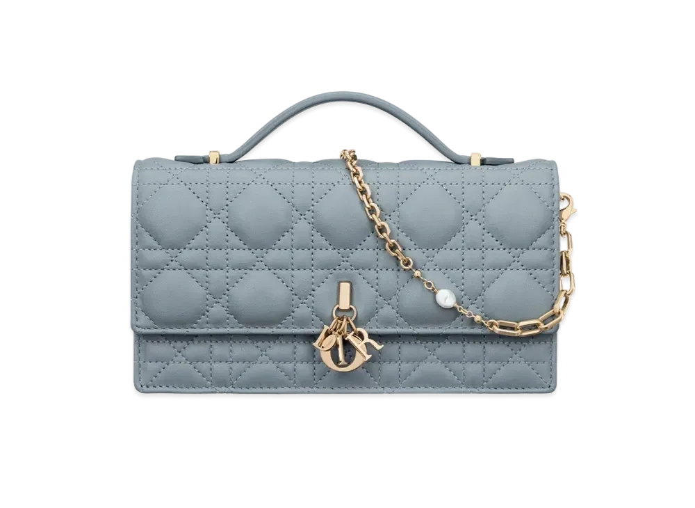 Dior Miss Dior Mini Bag Cannage Lambskin "Cloud Blue"