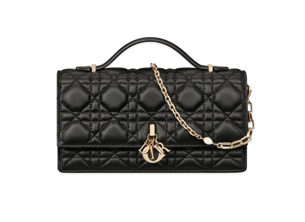 Dior Miss Dior Mini Bag Cannage Lambskin "Black"