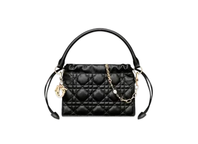 Dior Lady Dior Milly Mini Bag Cannage Lambskin "Black"
