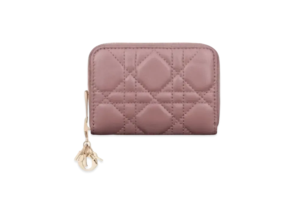 Dior Voyage Coin Case "Pionie Pink"