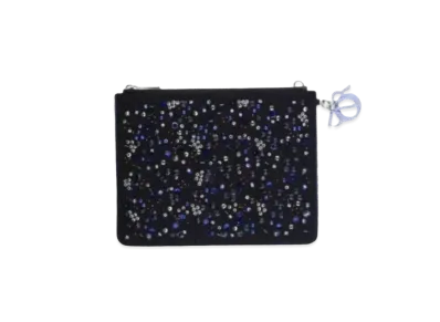 Dior Zipper Flat Wallet "Black"