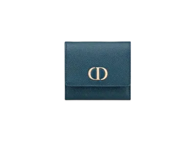 Dior 30 Montaigne Lotus Wallet "Blue"