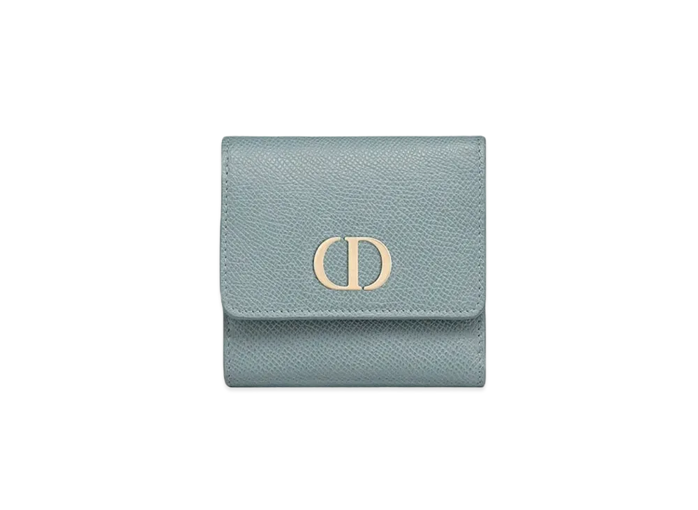 Dior 30 Montaigne Lotus Wallet "Blue"
