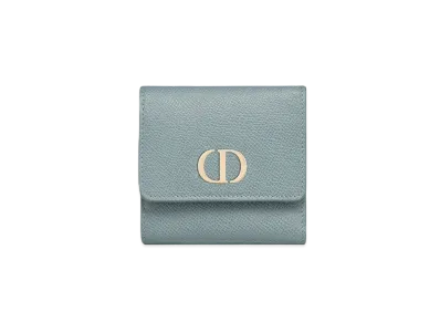 Dior 30 Montaigne Lotus Wallet "Blue"