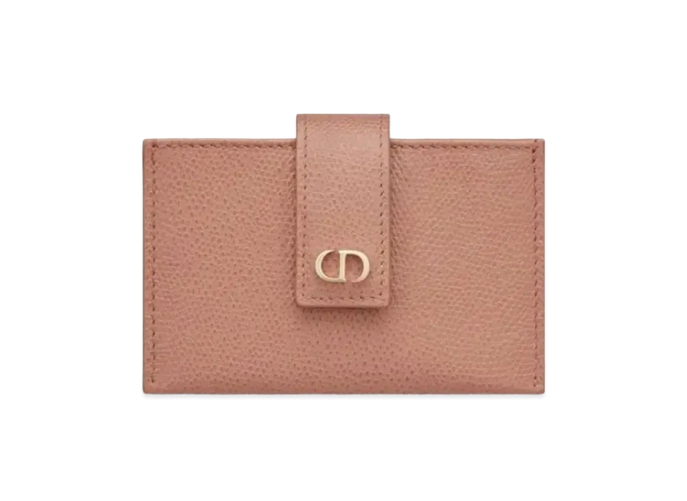 Dior Montenyu Crimson Small Calf Leather 5 Pocket Card Holder "Brown"