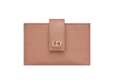 Dior Montenyu Crimson Small Calf Leather 5 Pocket Card Holder "Brown"