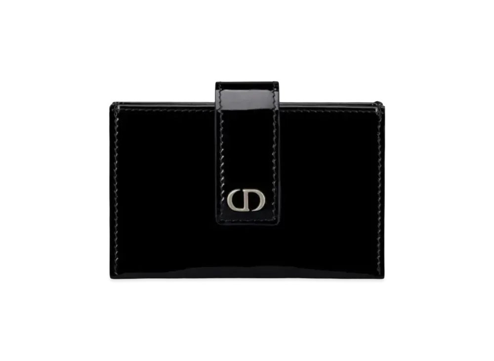 Dior Patent Leather 30 Montenyu 5 Pocket Card Holder "Black"