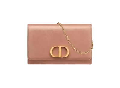 Dior 30 Montenyu Chain Wallet "Pink"