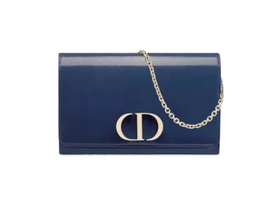 Dior Montenyu Chain Wallet "Blue"