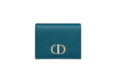 Dior 30 Montaigne Compact Wallet "Blue"