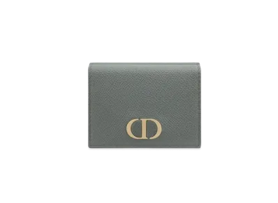 Dior 30 Montaigne Compact Wallet "Gray"