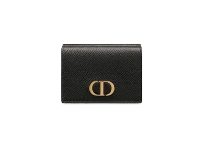 Dior 30 Montaigne Compact Wallet "Black"