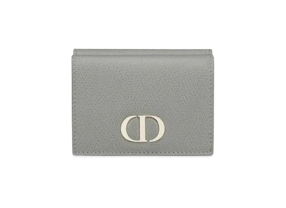 Dior Medium Cow Leather 30 Montenyu Wallet "Rock Gray"