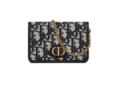 Dior 30 Montaigne Nano Pouch "Blue"