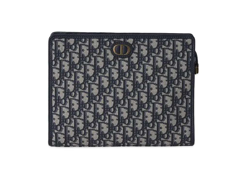 Dior 30 Montaigne Pouch Dior Oblique Jacquard "Blue"