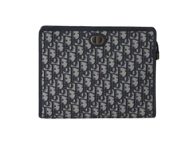 Dior 30 Montaigne Pouch Dior Oblique Jacquard "Blue"