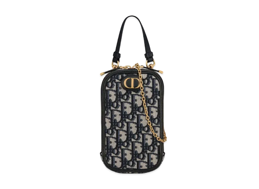 ディオール 30 モンテーニュ フォン ホルダー "ブルー" S2114UTZQ_M928