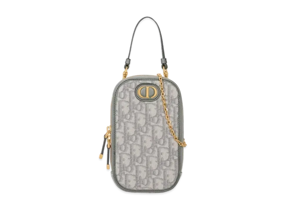 ★送料込★DIOR オブリーク ジャカードゴールド フォンホルダー DIOR | Lady Dior Call'in Dior フォンホルダー カナージュ