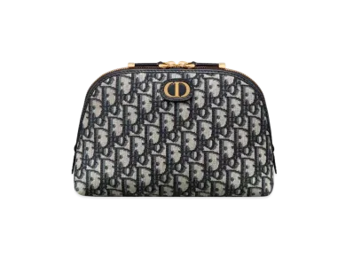 Dior 30 Montaigne Beauty Pouch Dior Oblique Jacquard "Blue"