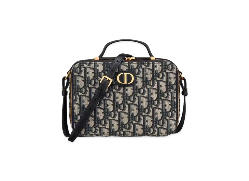 Dior 30 Montaigne Box Bag Dior Oblique Jacquard "Blue"