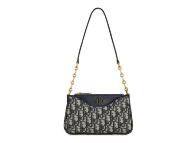 Dior 30 Montaigne Hobo Avenue Mini Bag Dior Oblique Jacquard "Blue"