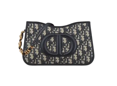 Dior CD Signature Hobo Mini Bag Dior Oblique Jacquard "Blue"