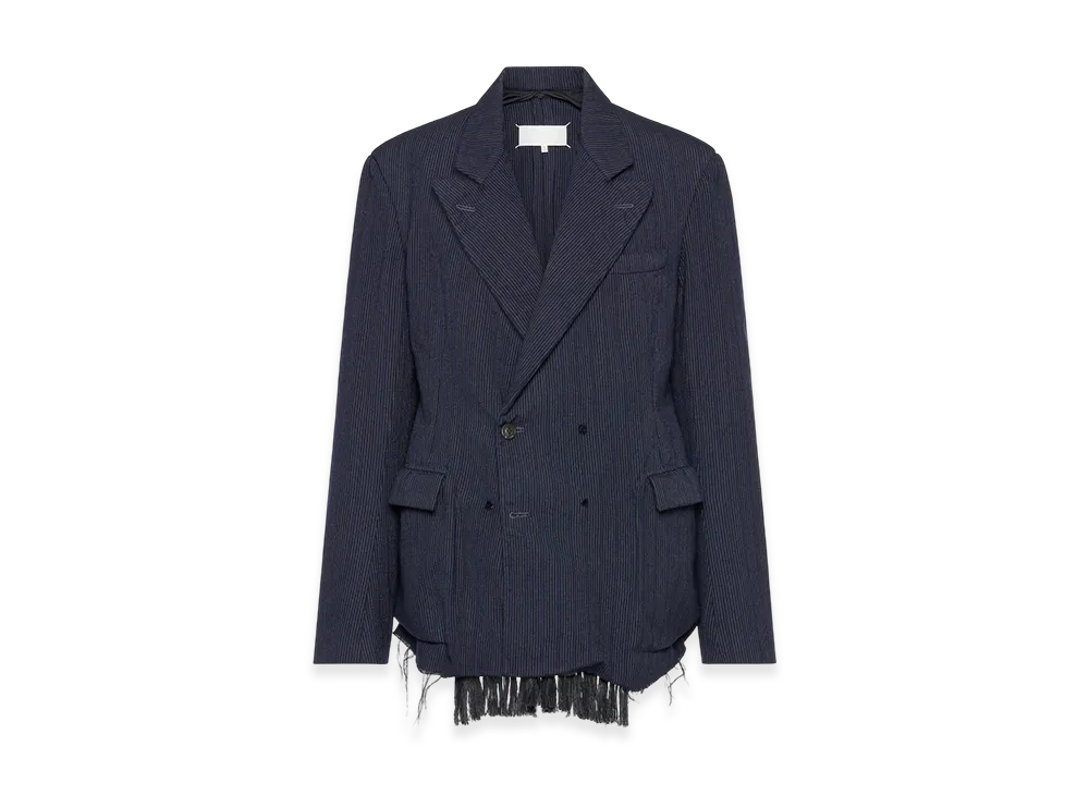 Maison Margiela Wool Pinstripe Jacket "Blue"