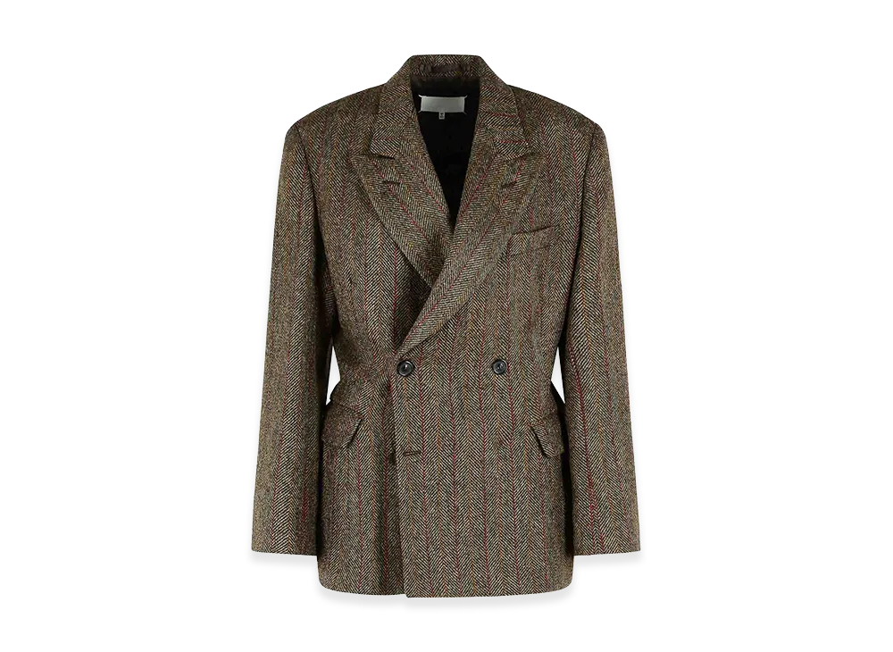 Maison Margiela Women's Wool Blazer "Brown"