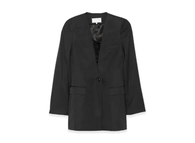 Maison Margiela Women's Wool Blazer "Slate Black"