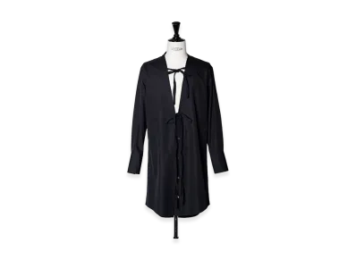 Maison Margiela No Collar Code/Button Vareuse Shirts "Black"
