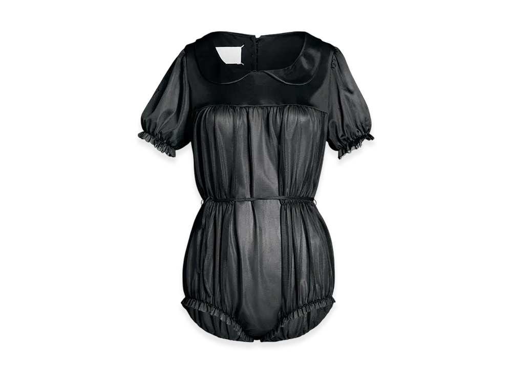 Maison Margiela Women's Sheer Bodysuit "Black"